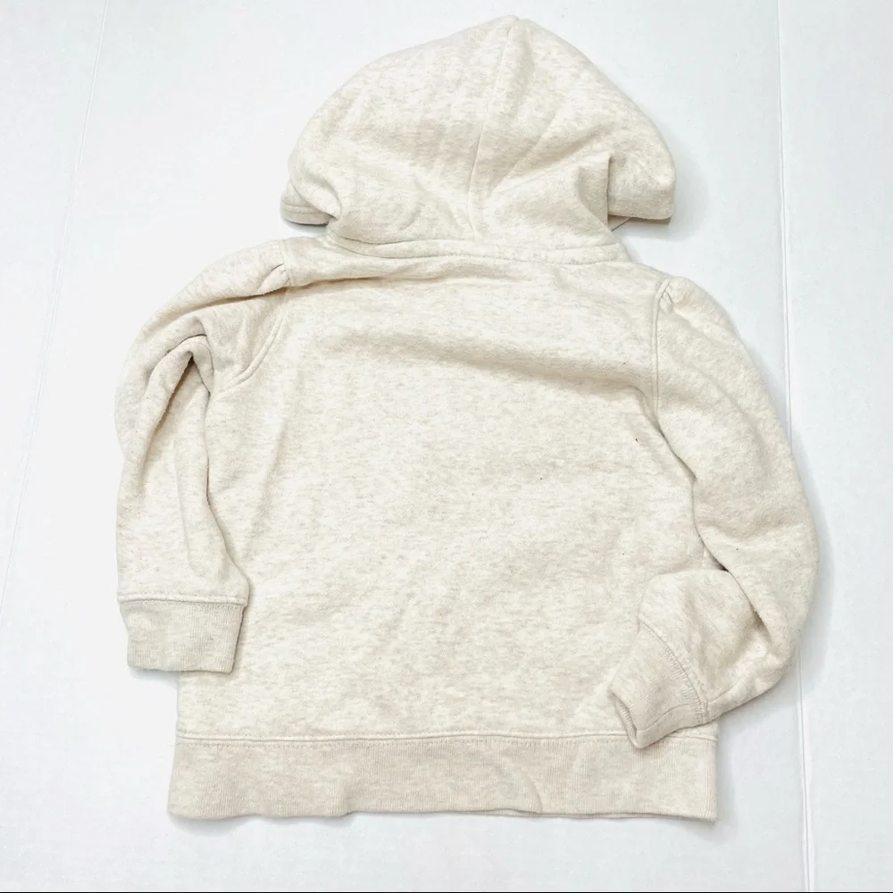 Gap Kids Logo Hoodie In Oatmeal And Rosey Pink - Picture 6 of 8